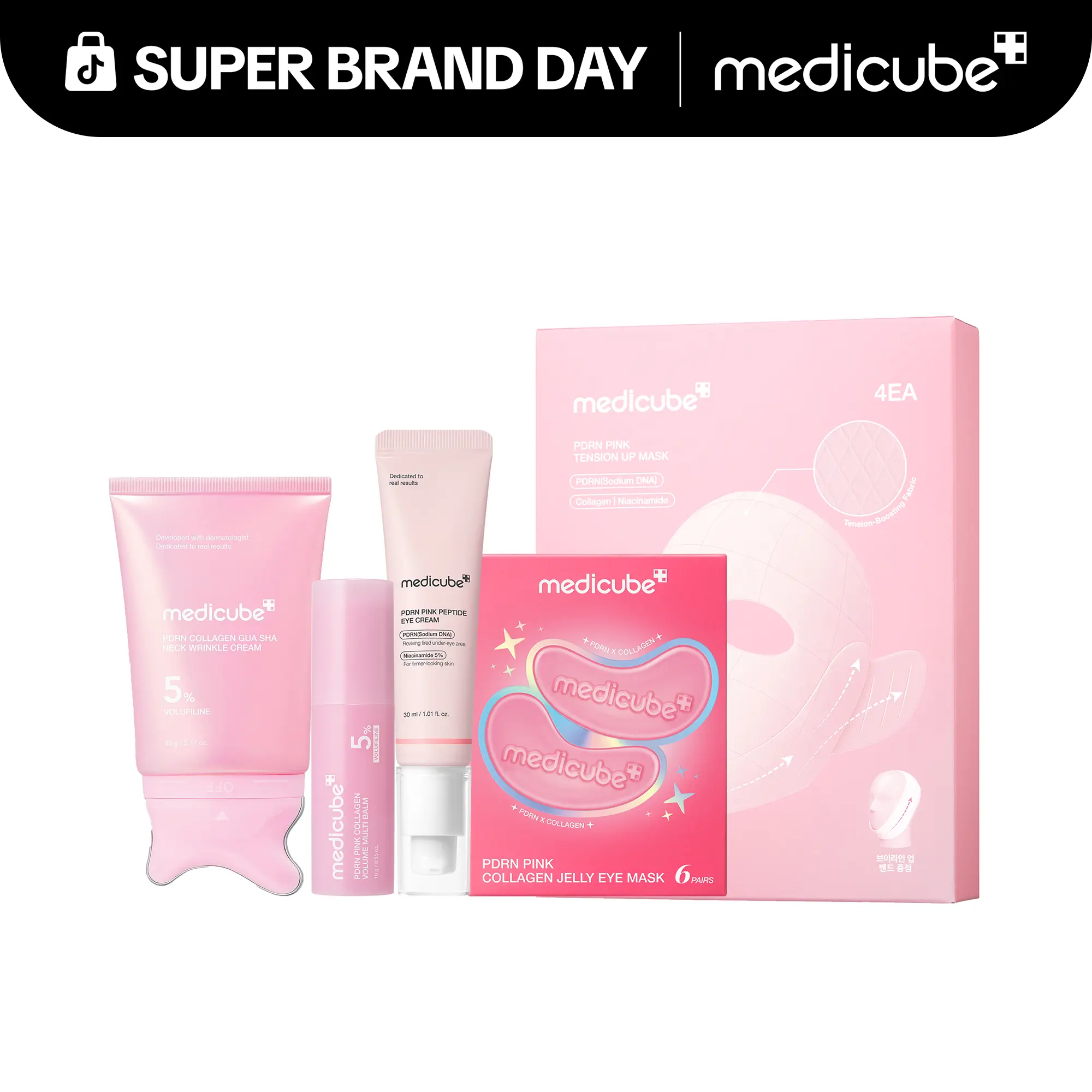 [NEW] [medicube] Youth-Lock Gua Sha Routine Set l Firming, Sculpting, De-Puffing Care for Face & Body l Volufiline, PDRN, Retinol, NAD, Collagen, l  Fine Lines, Jawline, Neck, Dark Circles, Underarms, Chest, Décolleté, Legs, Shoulder l Korean Skincare
