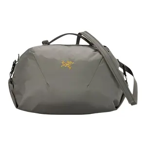 Arcteryx Embroidery Pattern Lightweight Durable Nylon Oxford Polyester Tote Bag for Men and Women in Sage Green