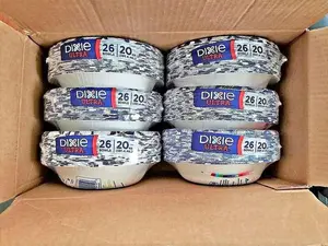 72 Count 10 Oz Microwave-Safe, Soak-Proof, Disposable Paper Bowls Great For Snacks, Dessert, And Light Lunch Meals