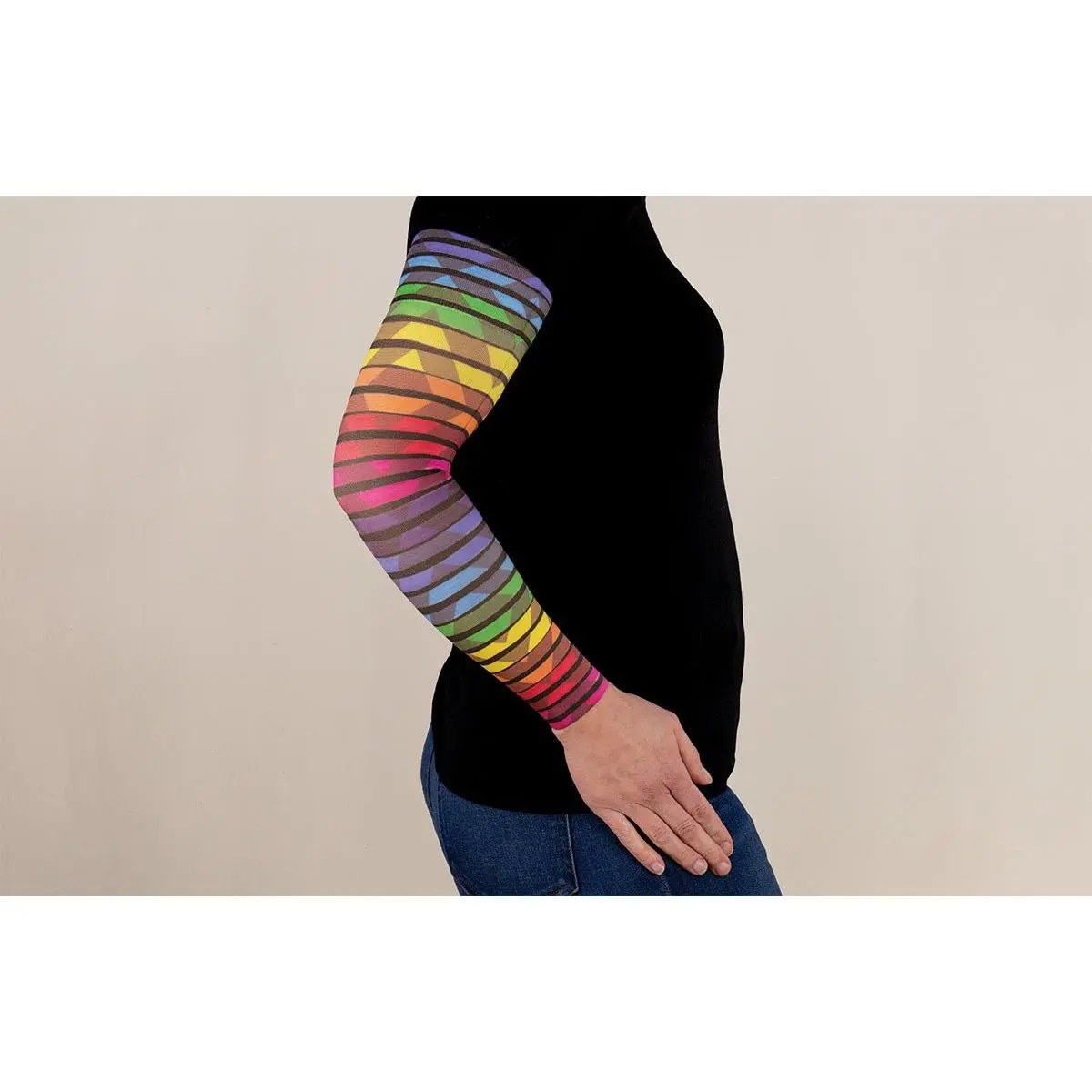 Roller Disco Gradient Compression Arm Sleeve