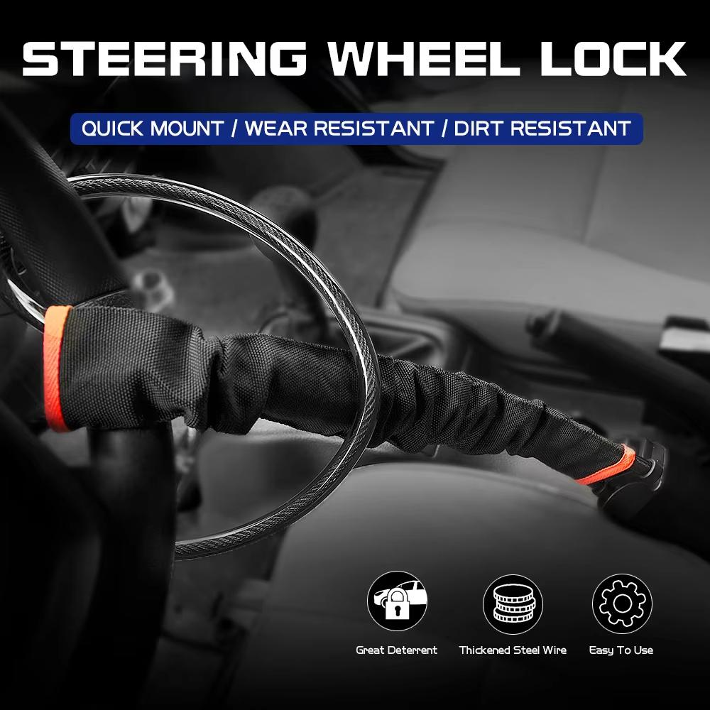 General Motors Safety Lock Visual Anti theft Device Equipped with Retractable Cable Fixed To The Seat Belt Anchor Point Providing Maximum Protection Suitable for Most Models