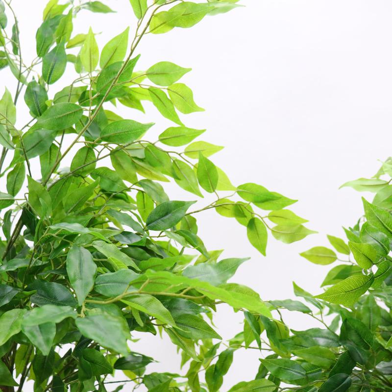GARVEE Artificial Ficus Tree with Planter, Tall Faux Ficus Branches, 5.2' to 5.9' Height, Large Potted Tree for Home, Office, and Living Room Decoration, 180cm