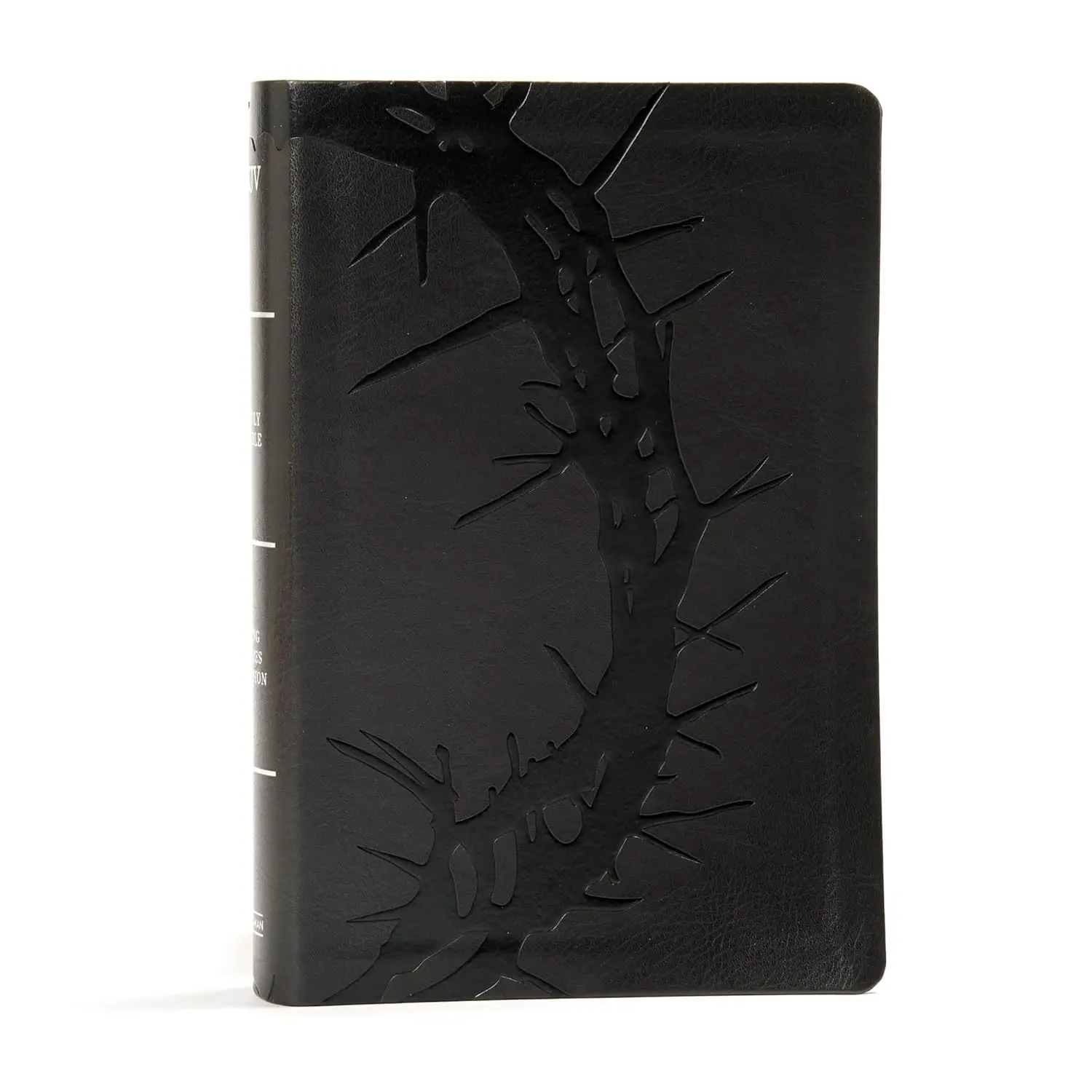KJV Large Print Personal Size Reference Bible, Charcoal LeatherTouch Crown of Thorns, KJV Holy Bible, Red Letter, Pure Cambridge Text, Presentation Page, Cross-References, Full-Color Maps Imitation Leather – Large Print, April 15, 2019