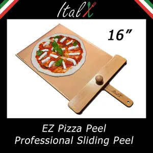 EZ Pizza Peel 16 V2 - (actual size 15.829”)  Self Launching Sliding Pizza Peel  - NOT compatible with Gozney Arc XL -