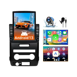 Android 13 Car Radio Stereo 9.7" Replacement Compatible with Ford F150 2009 2010 2011 2012 2013 2014 Manual AC, Wireless CarPlay & Android Auto, BT/WiFi/GPS/FM/SWC/1080P Backup Camera/2+64G Car Media Player Car Video Player