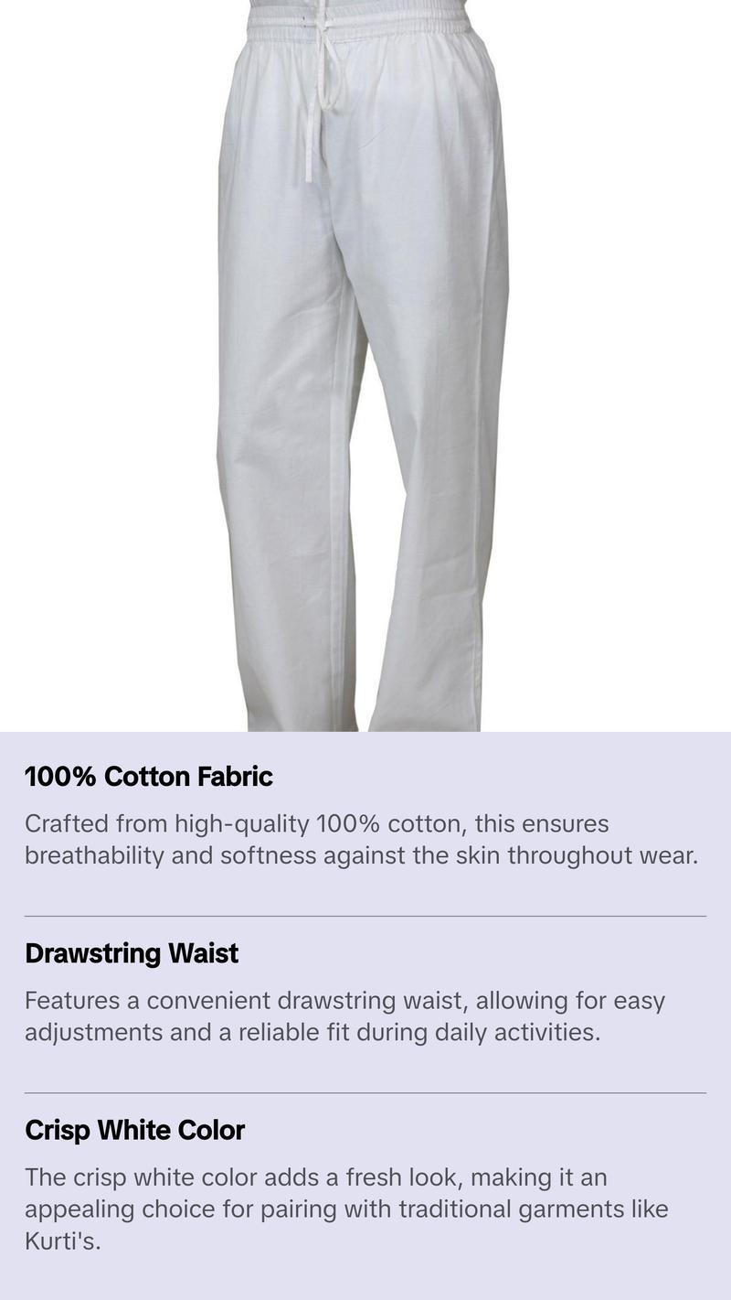 Mens Cotton Pants - Final Sale