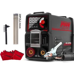 110V 135A Stick Welder Lift Tig Welder Digital Welding Machine with Overheat Protection,Electrode, Digital Screen, Quick Connector with Hot Start - MINI MMA Arc Welder With Gloves,20pcs Rods