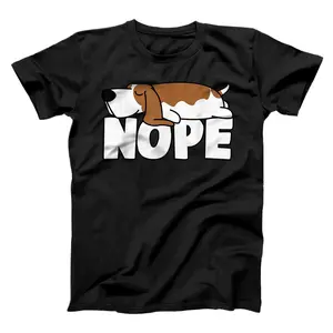 Napping Basset Hound Tee Funny Nope Lazy Dogs Lover Pets Fan  T-Shirt, Sweatshirt, Hoodie