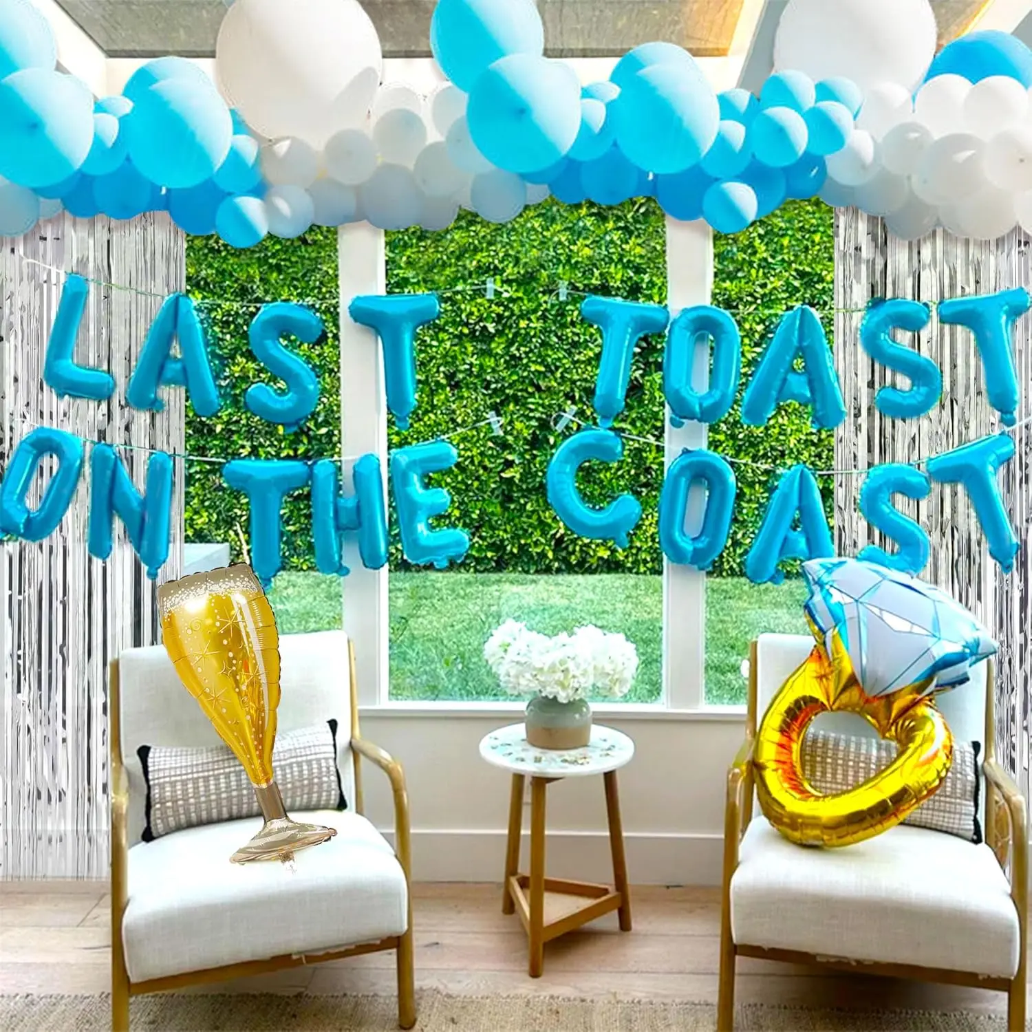 Last Toast On The Coast Balloon Banner Beach Bach Balloon Beach Bachelorette Party Decorations Coastal Bach Party Supplies