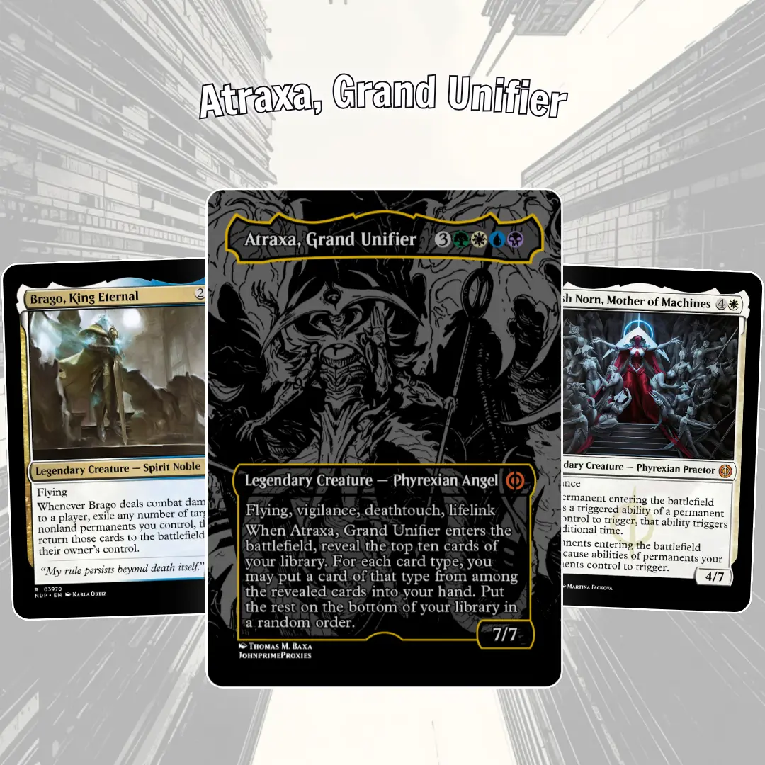 Proxy 100+ Card Commander Deck Atraxa Grand Unifier Exclusive Blink Combo High Quality Ready to Play Magic Style Deck Perfect Gift for Collectors and Card Players