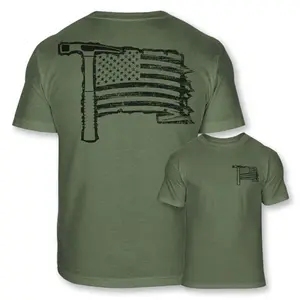 Men’s Patriotic Mason Hammer T-Shirt – USA Flag Masonry Tee for Bricklayers, Builders & Proud American Tradesmen