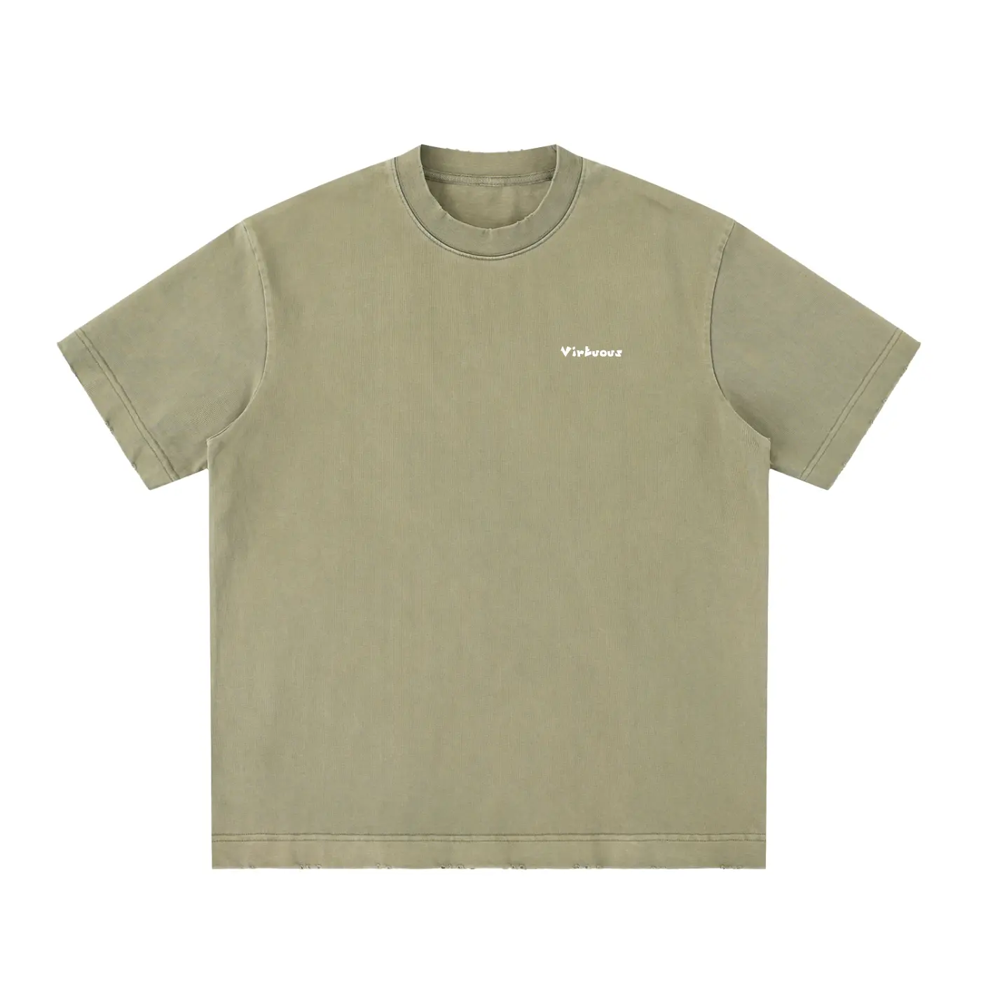 Heavyweight Vintage Washed Frayed T-Shirt