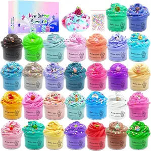 Summer Spring Gift 30 Pack Butter Slime Kit, Scented Slime Supplies Kit for Girls and Boys, Stress Relief Toy for Kids Education, Party Favor, Gift and Birthday