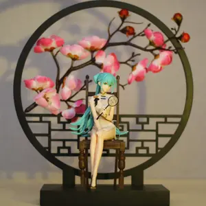 Hatsune Miku Figurine, Traditional Chinese Style Qipao Girl Model, PC Case Decoration, Birthday Gift, Collectible Statue