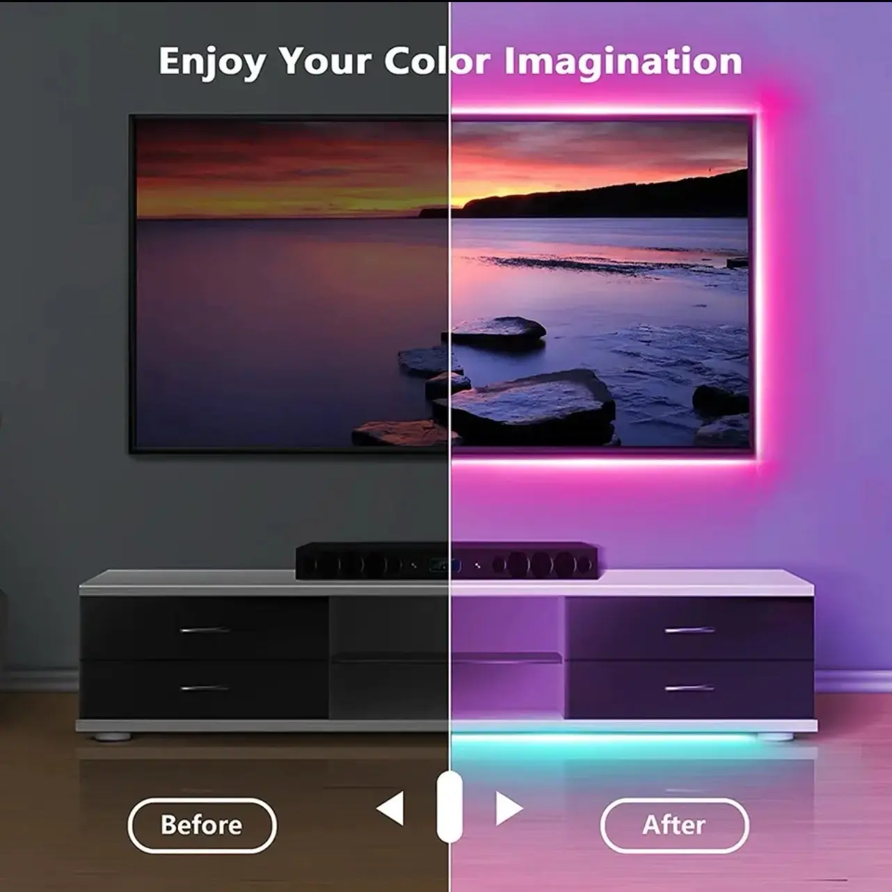 Multicolor Bluetooth USB LED Light strip