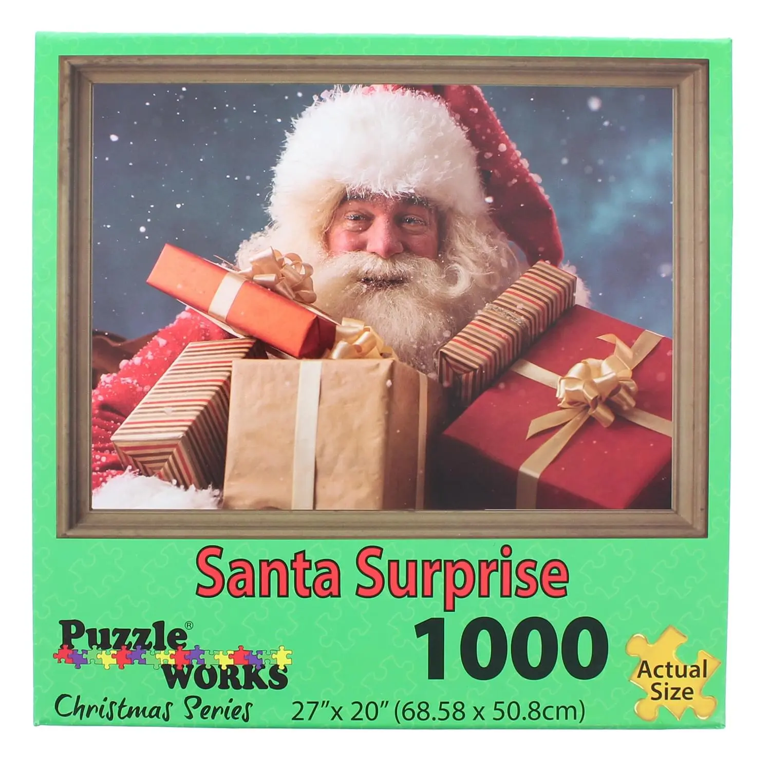 Santa Surprise 1000-Piece Jigsaw Puzzle Game, Creative Toy for Hobbies Enthusiasts, Creative Puzzle