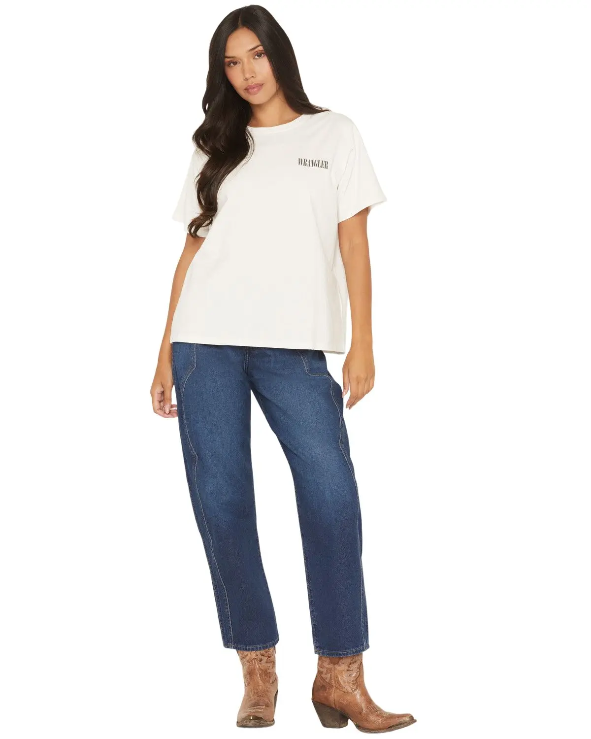 Wrangler Women's Women'S Rustlers Retreat Dark Wash High Rise Sleek - 112373033