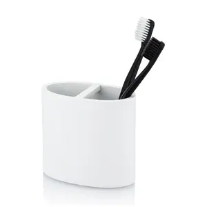 Matte White Toothbrush Holder