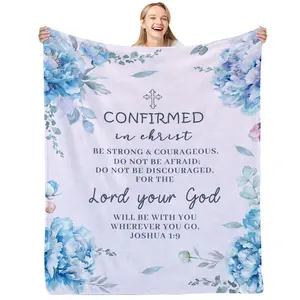 1pc Confirmation blanket gifts for girls, warmest confirmation gifts for teens, confirmation gift ideas, confirmation gifts for teen girls, confirmation decor, flannel throw blanket, multi-purpose, machine washable blanket