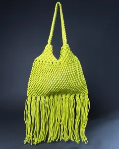 Indi Macrame Shoulder Bag with Fringe