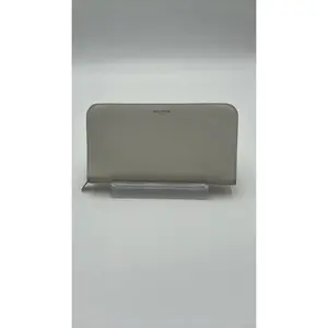 Pre-owned Leather Luxury Bags & Accessories YSL Long Zip Around Wallet, White Date Code: INN3285580418