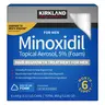 Kirkland Signature Minoxidil 5% Foam for Men – Hair Regrowth Treatment – Extra Strength Topical Aerosol – Unscented – Choose 1 Pack to 6 Pack (2.11 oz Each)