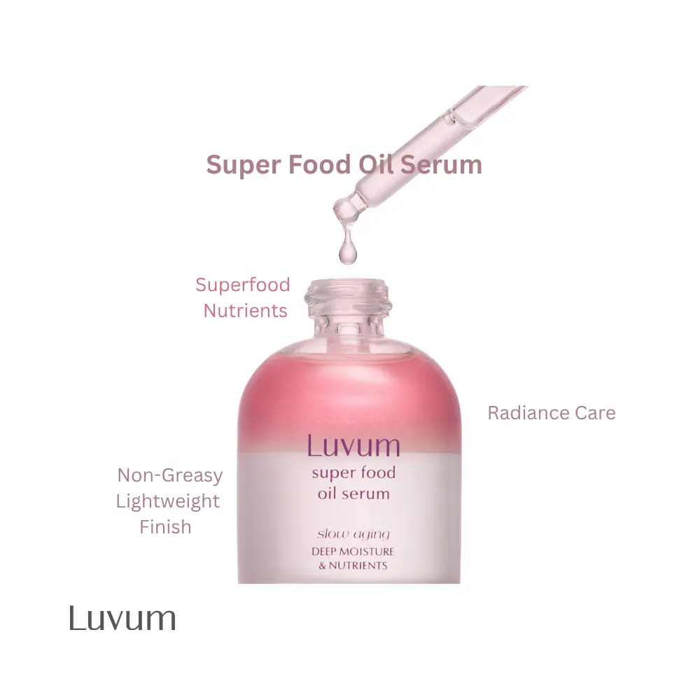 [Luvum Official] Slow Aging Super Food Oil Serum, Peptide Essence, 30% Moisture Oil, 1.01 fl. oz