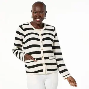 Tower Hill by Christie Brinkley Tower Hill Christie Brinkley Sweater Knit Button-Down Cardigan