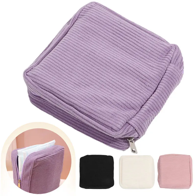 1pc Menstrual Pad Storage Bag - Portable Durable Sanitary Napkin Pouch with Zipper Closure, Travel Organization Pouch, Perfect for Travel and Daily Use, Travel Organizer Bags