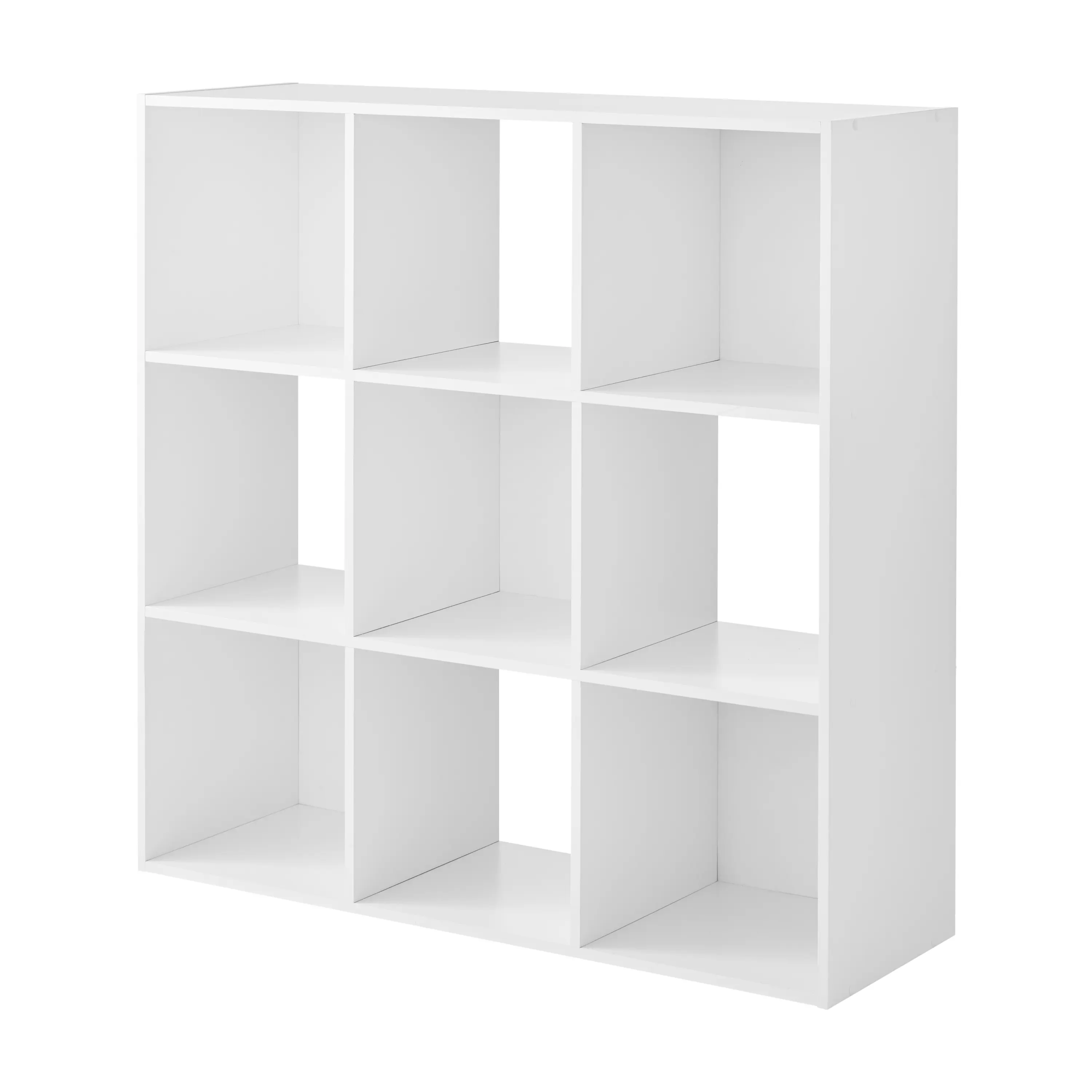 Mainstays 9-Cube Storage Organizer Bookcase, White