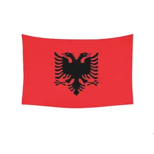 Albania (Albanian) Flag | 3x5 feet | Printed 150D Indoor/Outdoor, Vibrant Colors, Quality Polyester Decor Decorative Tapestry Decoration