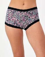 Black Floral Fab Print