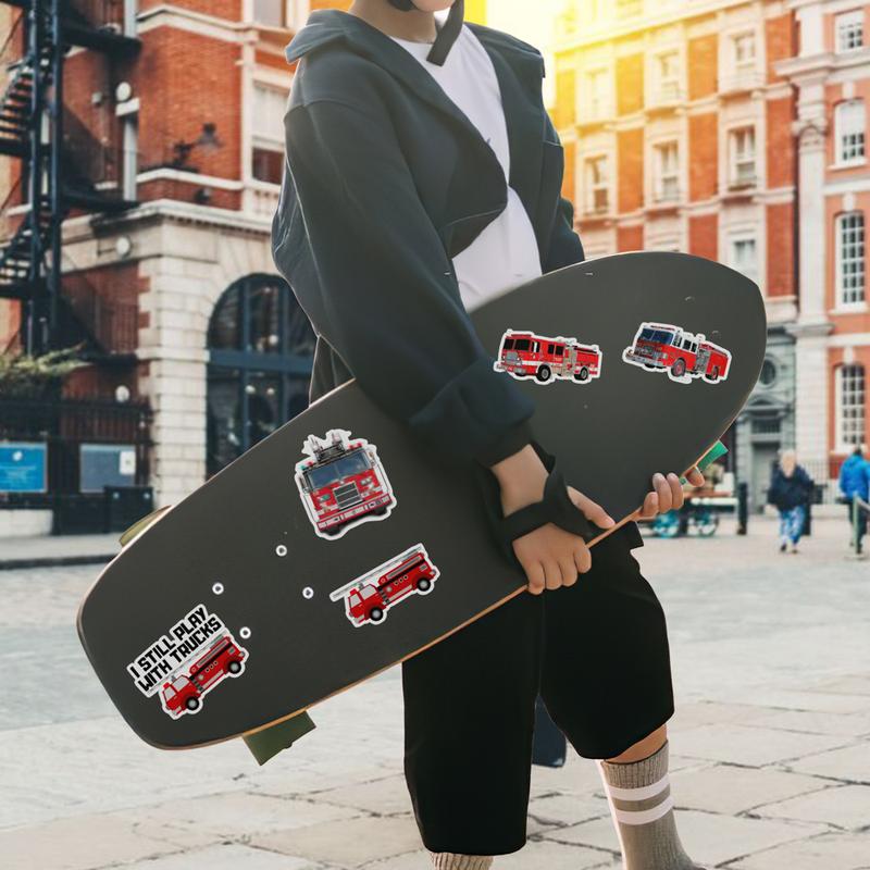 Stickers Pack 20 Pcs Fire Luggage Truck Bumper Aesthetic Car Vinyl Bottle Colorful Waterproof Water Skateboard Guitar Laptop Bike