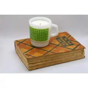 Green Gingham Stackable Mug