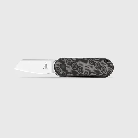 Kizer Mini Bay 14C28N Vortex Pattern Micarta Hardware Tool V2583A6