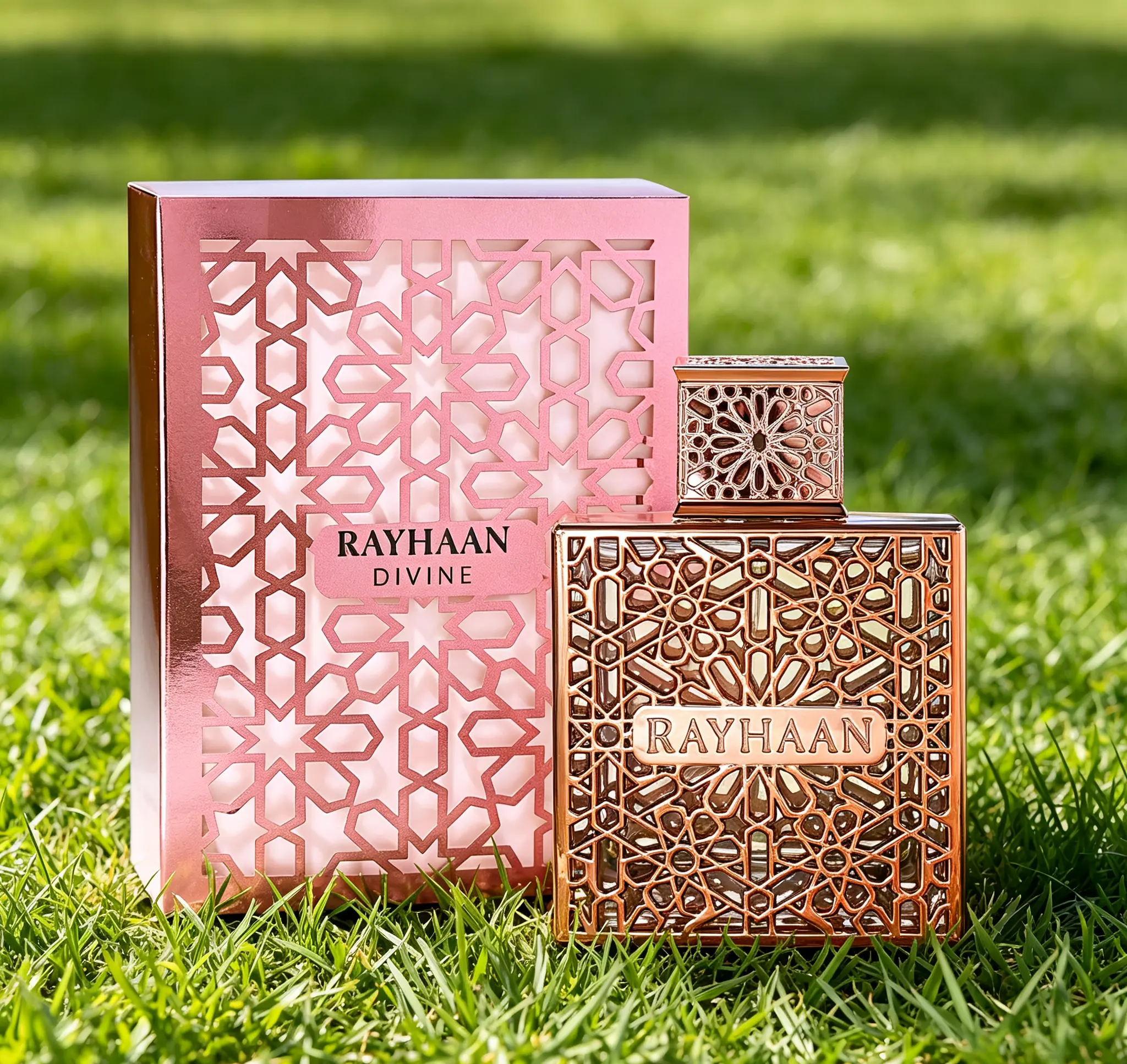 Rayhaan Divine Women's Eau de Parfum Spray, 3.4 Oz/100 ml Sweet Fruity Gourmand Floral Long-Lasting Daily Perfume, Ideal Valentine’s & Christmas Gift