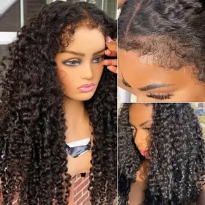 Nadula Byebye Knots Wig 2.0 | 7x5 Jerry Curly Kinky Edges Put on& Go Glueless Wig Pre Cut Pre Bleached 7x5 Closure Human Hair Wig Summervibes TikTokShopStockUp