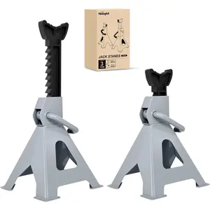 Niligft Jack Stands, 3 Ton (6,600 lbs) Capacity Heavy Duty Steel Car Lifting Stand, Adjustable Height 11.22 Inch to 16.53 Inch, 1 Pair