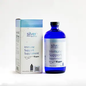 Silver Biotics Immune Support Supplement in a Glass Bottle 10 ppm