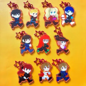 Persona 5 Charms  - Persona 5 Royal Keychain - Cute Acrylic Cartoon Keychain, Funny Meme Character Charm for Keys, Bags, Backpack, Durable Gift for Fans & Collectors