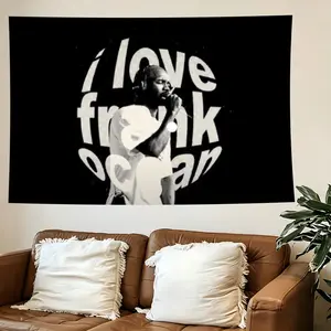I Love Frank Ocean Frank Ocean Tapestry, R&B Music Icon Wall Hanging, Aesthetic Room Decor for Bedroom, Living Room, College Dorm & Music Studio