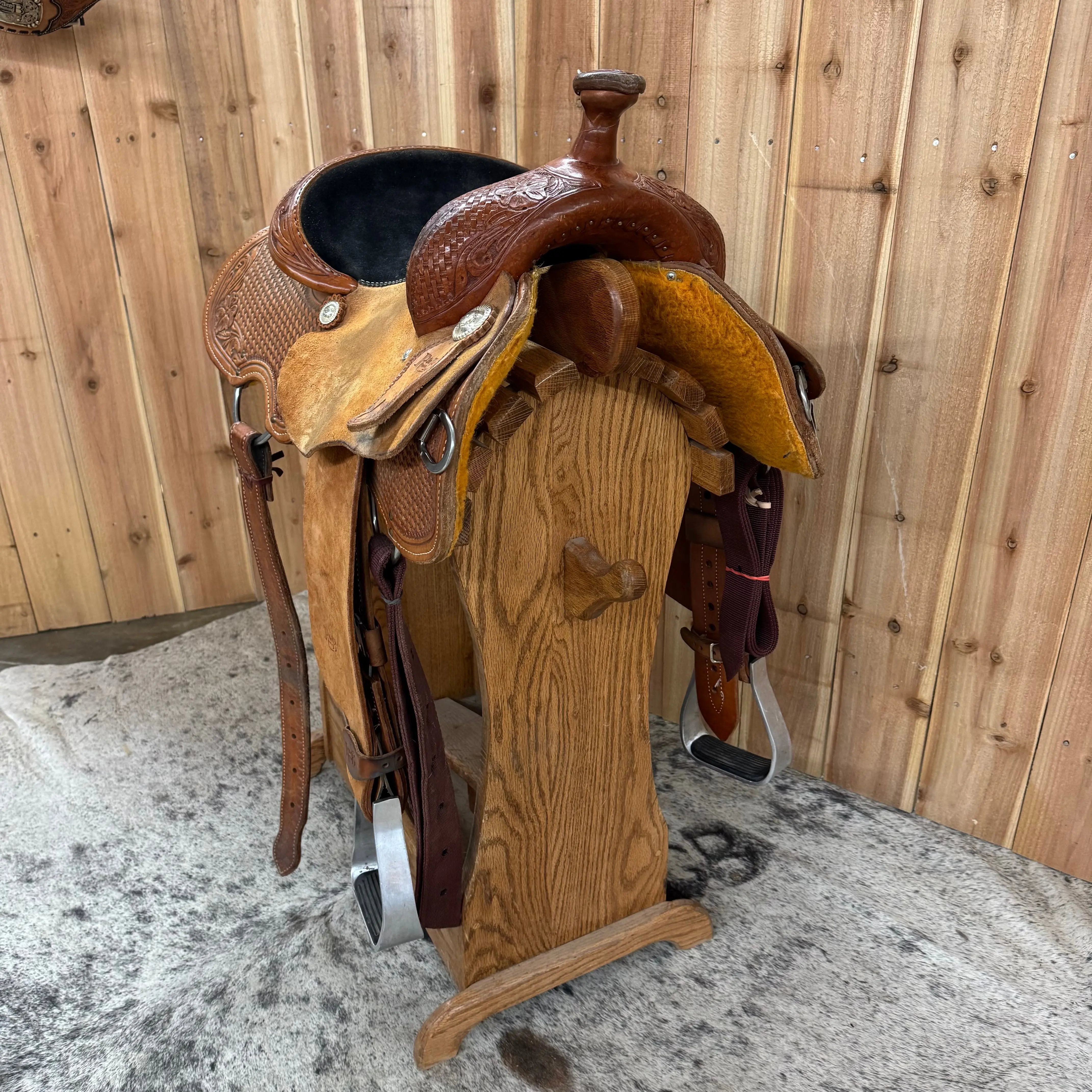 Used R Bar B All Around Saddle, 13" Seat