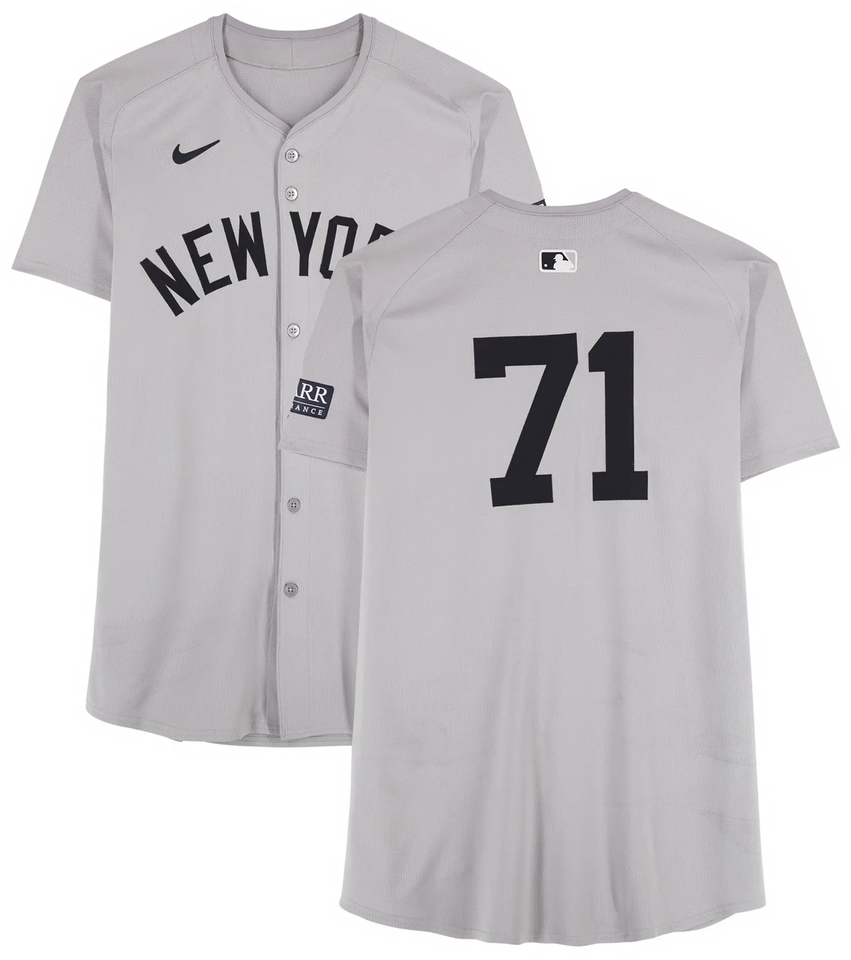 Ian Hamilton New York Yankees Player-Worn #71 Gray Jersey vs. Kansas City Royals on October 10, 2024 - Fanatics Authentic Certified