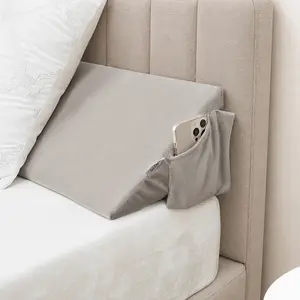 Bed Wedge Pillow for Headboard Gap Filler, 0-8" Mattress Gap Filler, Adjustable High-Density Foam Headboard Pillow For Sleeping And Reading
