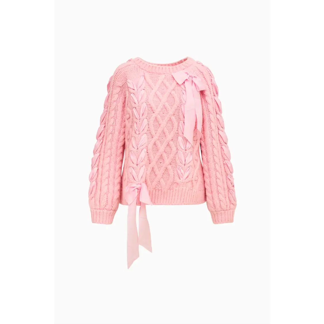 LoveShackFancy - Doria Tween Pullover - Ballet Slipper