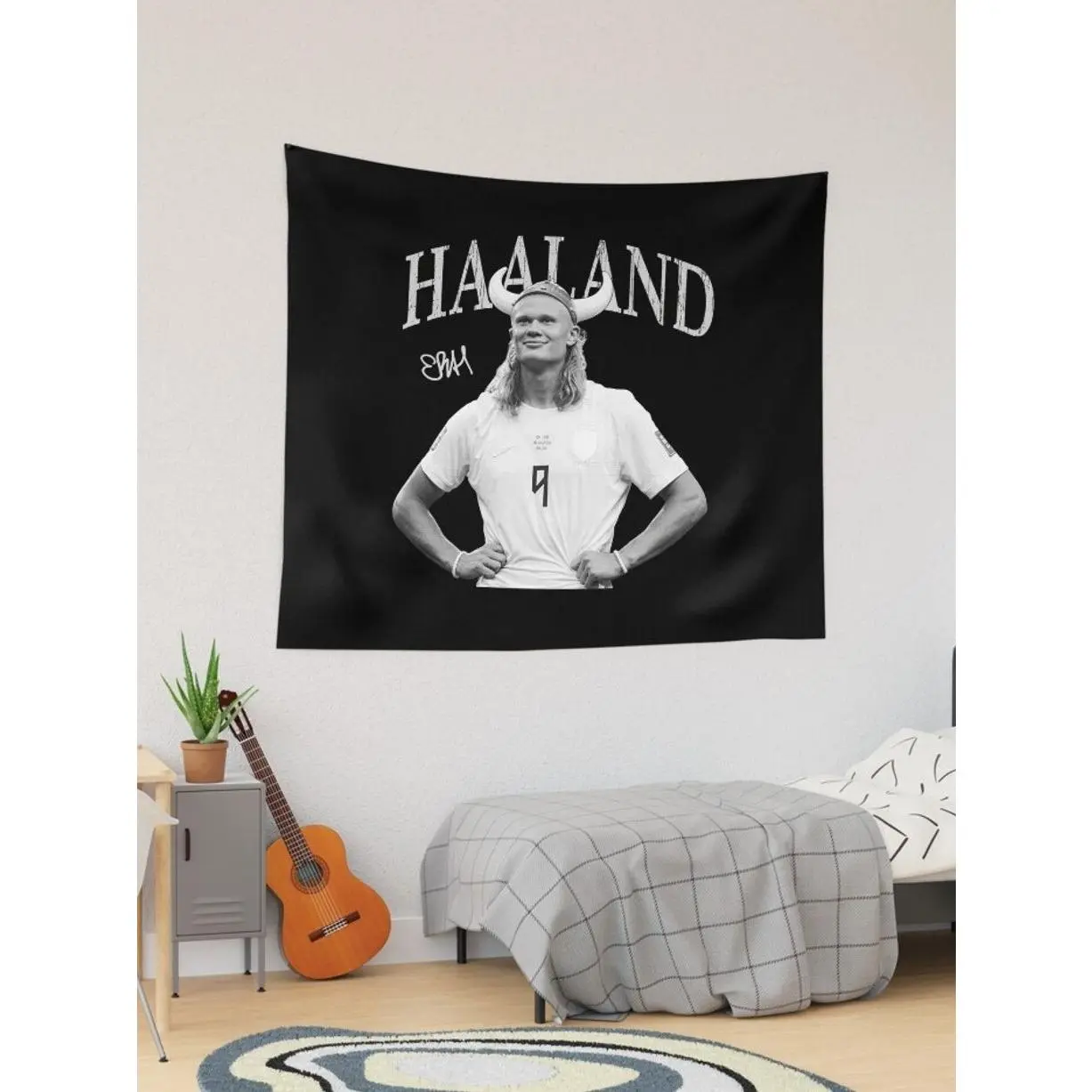 E...rling H..aaland Viking Norway Soccer Flags - Haaland Norway Football Home Decor