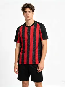 New Football Kit Set, Uefa Champions League Fan Gear, Men's Sports, Short Sleeve Shirt & Shorts, Training & Match Wear, Soccer Equipment