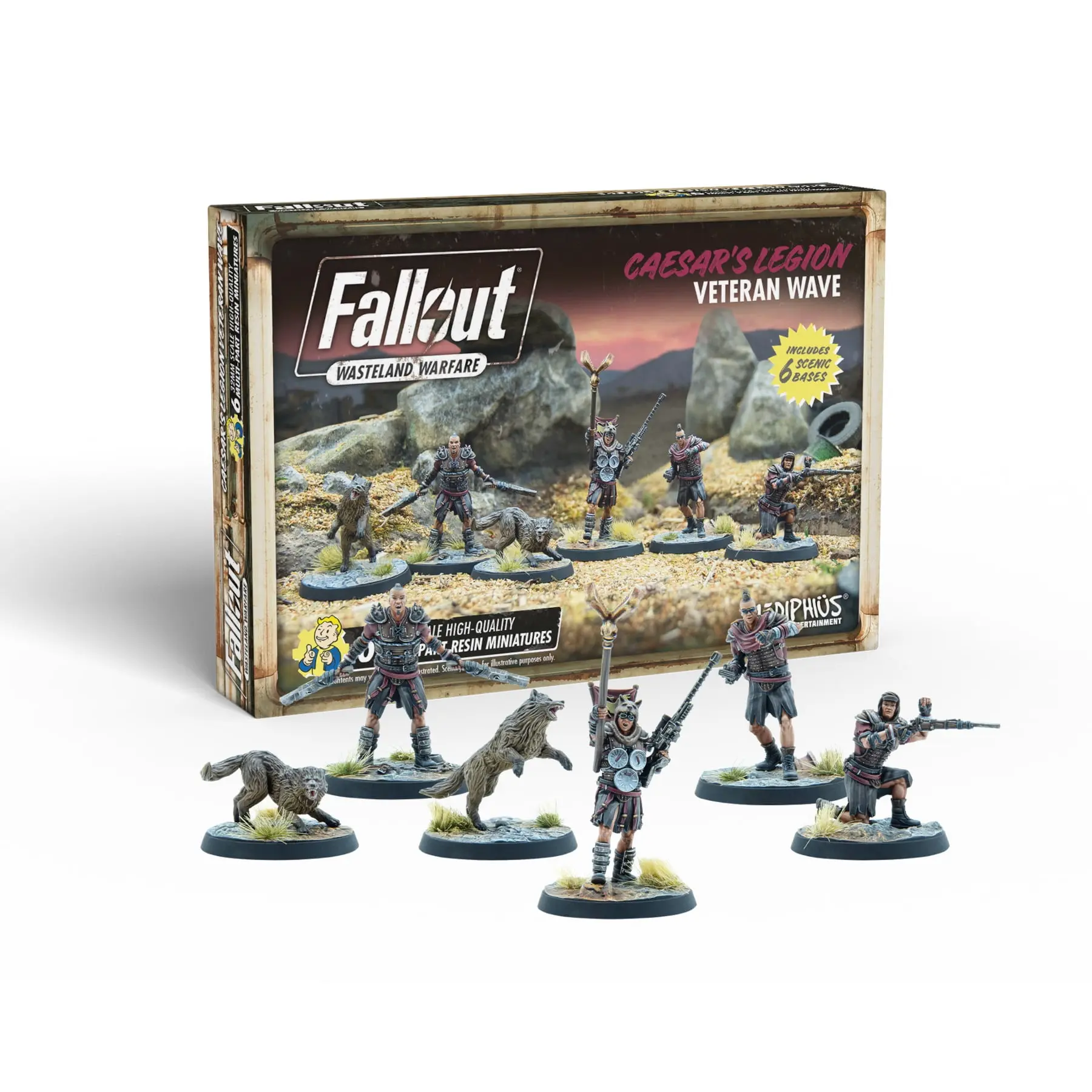 Modiphius Entertainment MUH052149 Fallout Wasteland Warfare Caesars Legion Veteran Game Miniature