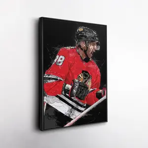 Patrick Kane Wall Art ? Chicago Blackhawks  Print, NHL Hockey Decor, Framed Poster Gift for Fan Room, Man Cave, or Office ( Unframed - Print Only )