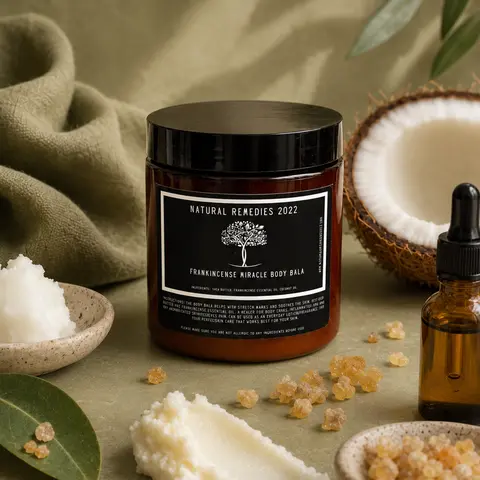 The Miracle Body Balm, Natural Moisturizing Coconut & Shea Body Care Moisturizer for Dry Skin